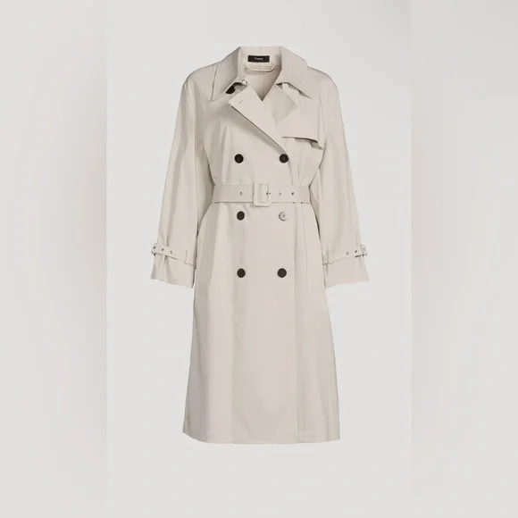 THEORY
Double-Breasted Trench Coat NWT - Picture 1 of 1